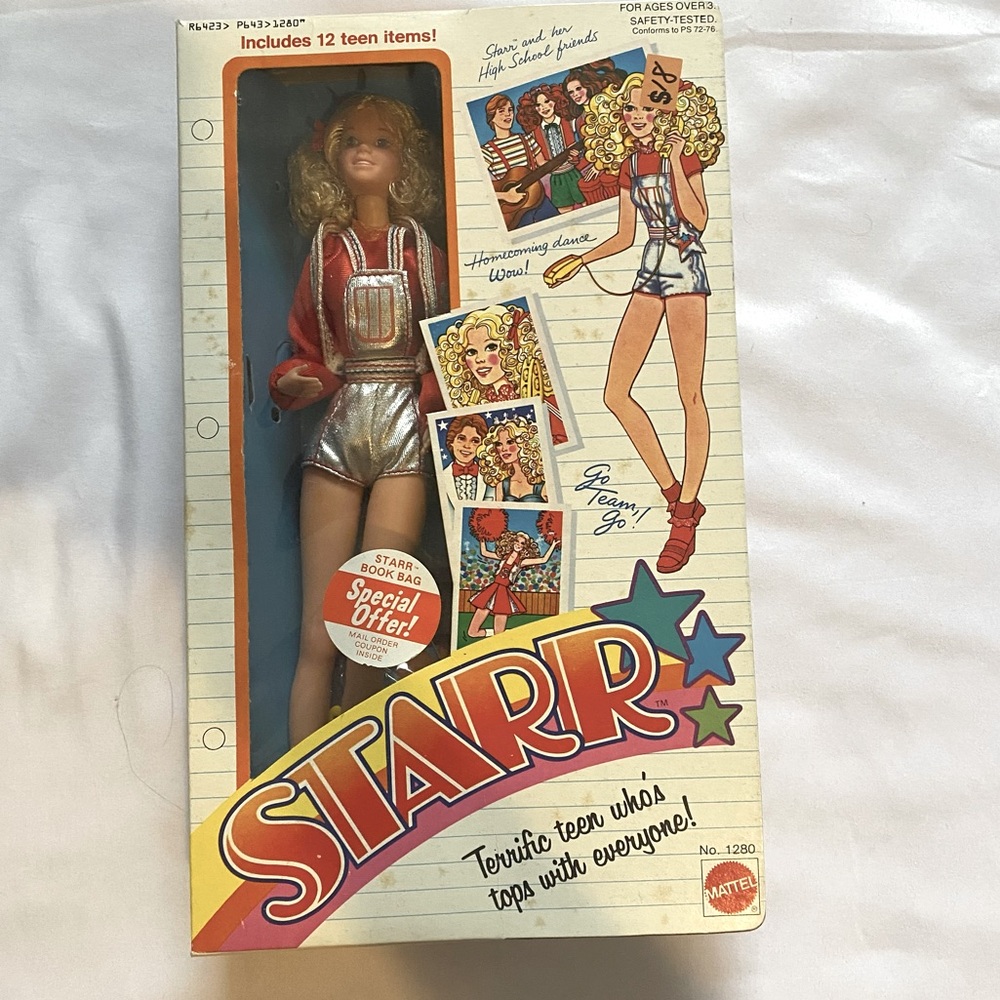 Vintage Starr Doll with Red and Blue Outfit
